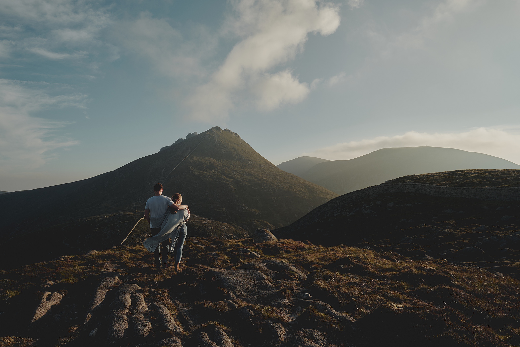 engagement shoot mourne mountains northern ireland