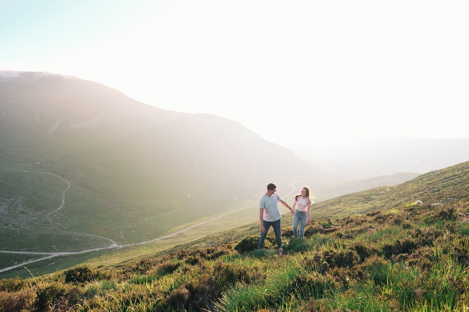 engagement shoot mourne mountains northern ireland