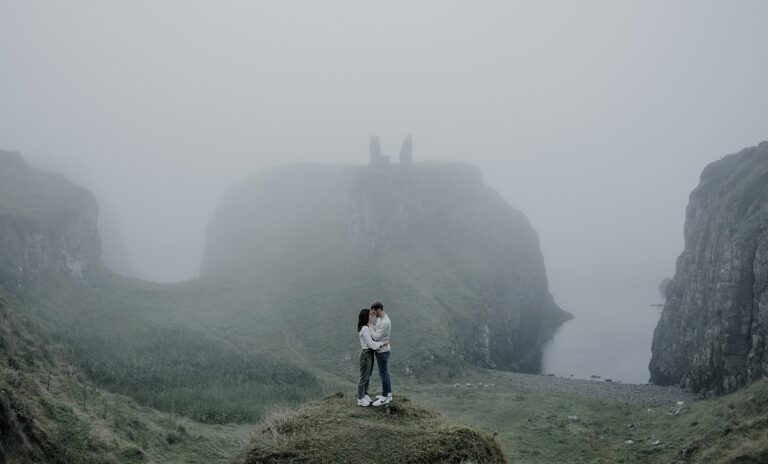 dunseverick castle engagement shoot
