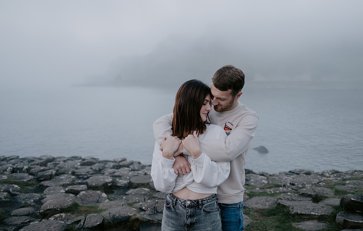 giants causeway engagement photos