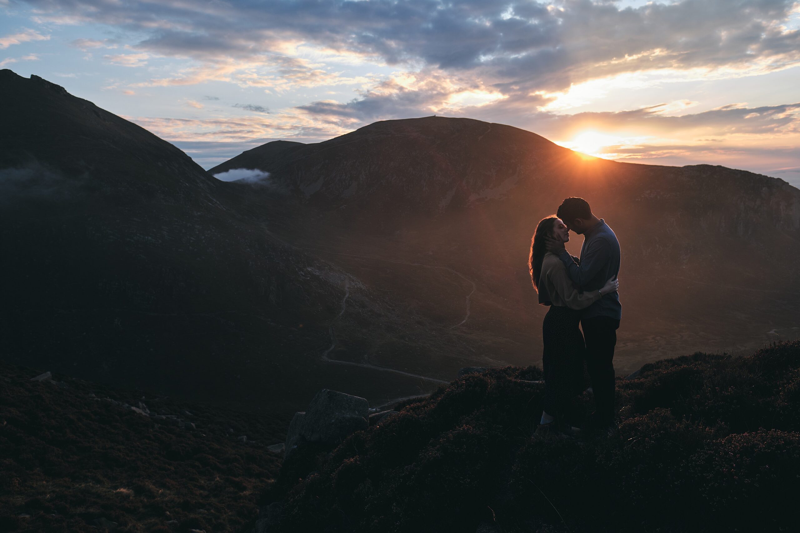 mourne mountains engagement shoot