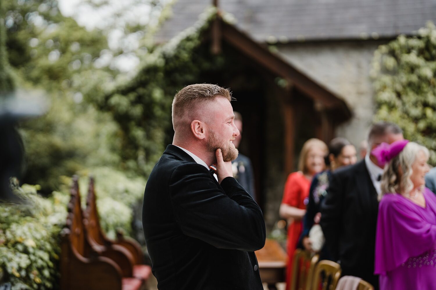 outdoor wedding at the galgorm