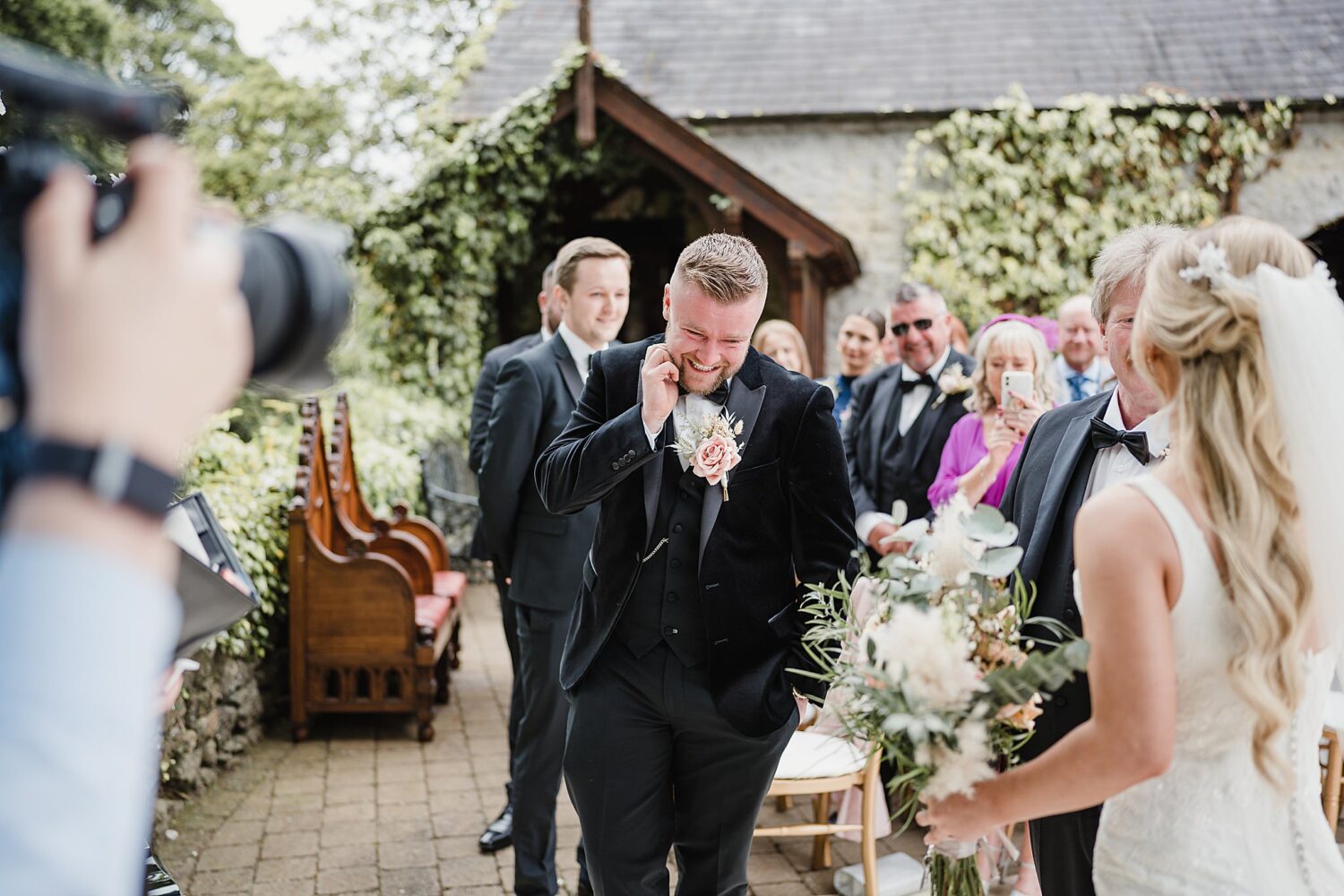 outdoor wedding at the galgorm