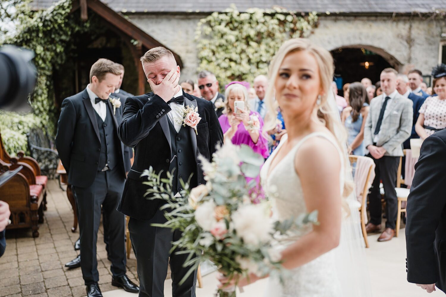 outdoor wedding at the galgorm