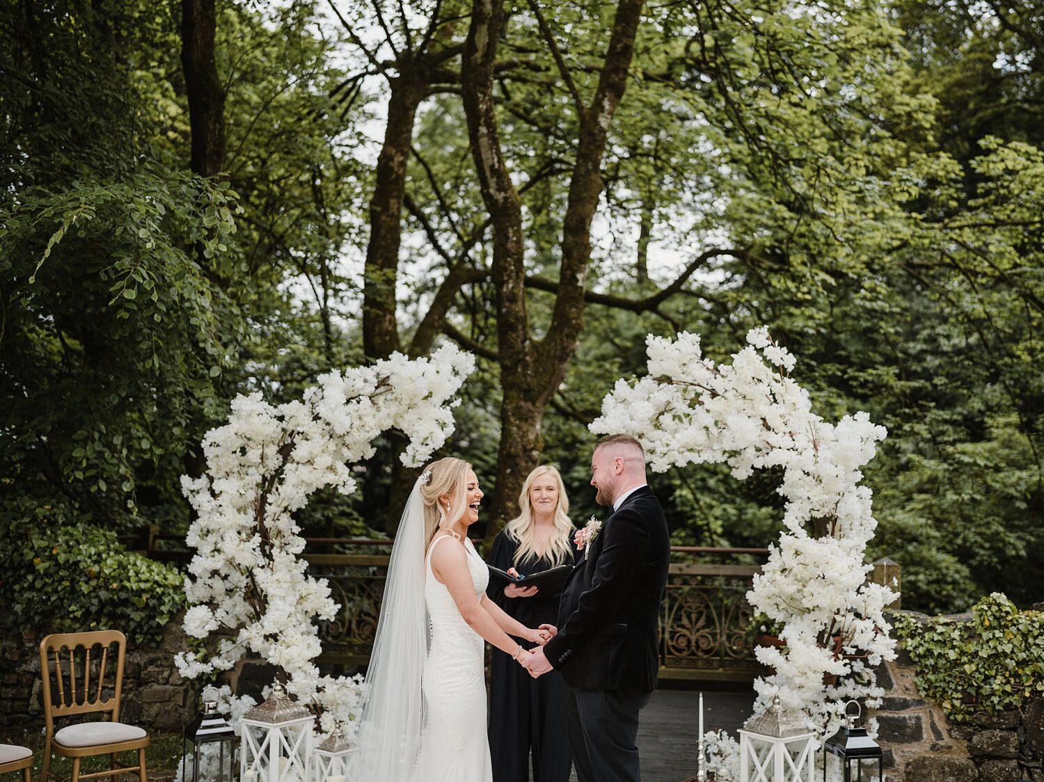 outdoor wedding at the galgorm