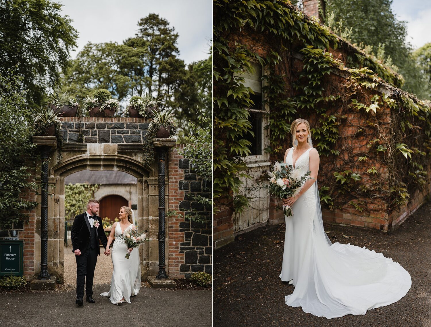 bride and groom portraits at the Galgorm Resort & Spa