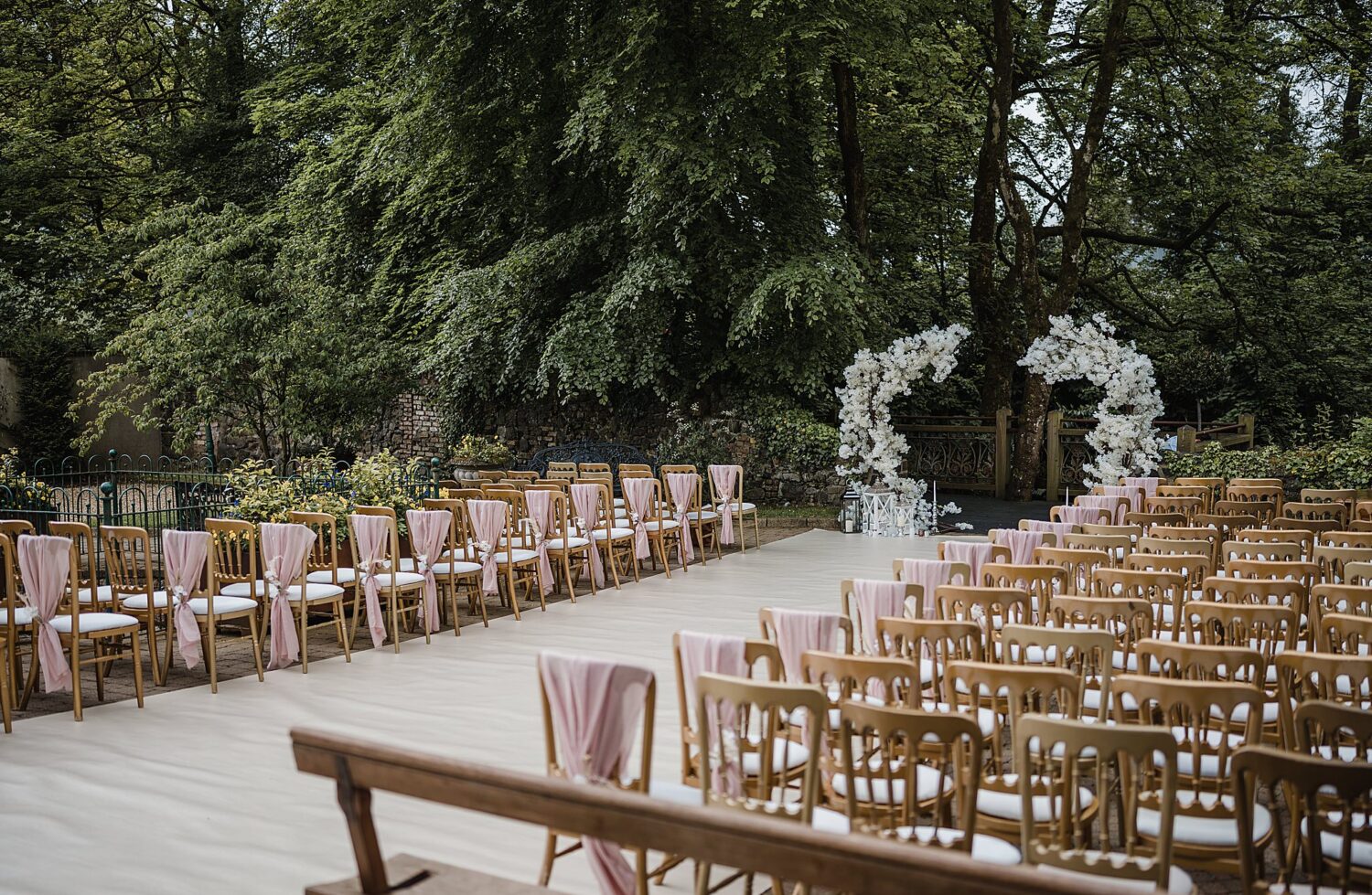 outdoor ceremony at phantom house galgorm