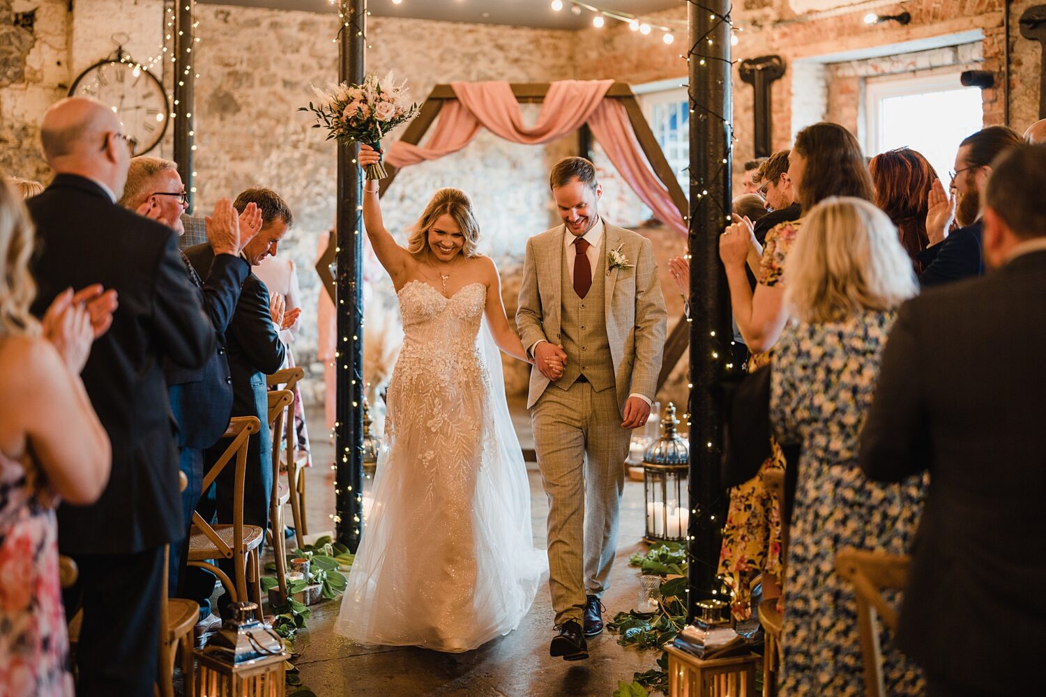 wedding ceremony in wool tower